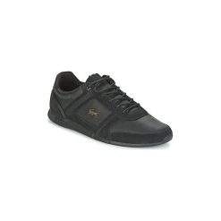 Buty Lacoste MENERVA 118 1. Czarne trampki męskie marki Lacoste, bez wzorów, bez zapięcia. Za 439,20 zł.