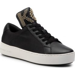 Sneakersy MICHAEL MICHAEL KORS - Mindy Lace Up 43T9MNFS1D Black. Czarne półbuty damskie MICHAEL Michael Kors, bez wzorów, ze skóry, bez obcasa, na płaskiej podeszwie, bez zapięcia. W wyprzedaży za 449,00 zł.