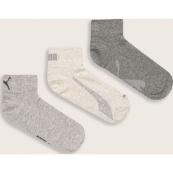 Puma - Skarpetki (3 pack). Szare skarpetki męskie Puma, bez wzorów, z elastanu. Za 49,90 zł.