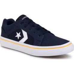 Tenisówki CONVERSE - El Distrito 2.0 Ox 167123C Obsidian/White/Marillo. Niebieskie półbuty męskie Converse, na co dzień, bez wzorów, z gumy, eleganckie, bez zapięcia. Za 179,00 zł.