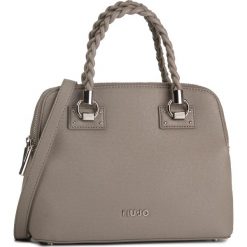 Torebka LIU JO - S Satchel Double Zip N69141 E0087 Corda 30403. Szare torebki klasyczne damskie Liu Jo, bez wzorów, ze skóry ekologicznej, klasyczne, bez dodatków. W wyprzedaży za 379,00 zł.
