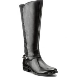 Oficerki CAPRICE - 9-25531-29 Black Nappa 022. Czarne buty zimowe damskie Caprice, z materiału, na obcasie. W wyprzedaży za 429,00 zł.