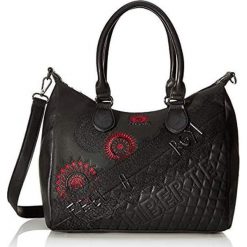 Desigual torebka damska Bols Rep Comunika Leeds czarna. Czarne torebki klasyczne damskie Desigual, bez wzorów, na ramię, bez dodatków. Za 349,00 zł.