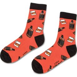 Skarpety Wysokie Unisex FREAK FEET - LWHI-BRB Kolorowy Pomarańczowy. Pomarańczowe skarpetki damskie Freak Feet, bez wzorów, z elastanu. Za 19,99 zł.