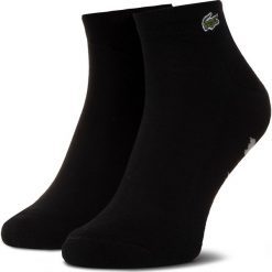 Skarpety Wysokie Unisex LACOSTE - RA9770 Black/Silver Chine. Czarne skarpetki damskie Lacoste, bez wzorów, z elastanu. Za 39,00 zł.