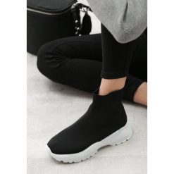 Czarno-Białe Sneakersy Dunning. Czarne buty sportowe damskie Born2be. Za 79,99 zł.