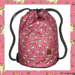 UNICORNS & DARK PINK dwustronny plecak SACK IT!. Różowe plecaki damskie Pakamera. Za 165,00 zł.