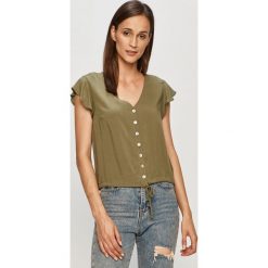 Haily's - Bluzka. Żółte bluzki damskie Haily's, na co dzień, s, bez wzorów, z wiskozy, casualowe, bez kołnierzyka, z krótkim rękawem. Za 59,90 zł.
