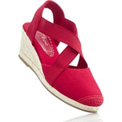 Czółenka: Espadryle na koturnie bonprix czerwony