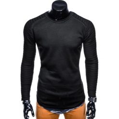 SWETER MĘSKI E111 - CZARNY. Czarne swetry klasyczne męskie marki Inny, m, z bawełny. Za 39,00 zł.