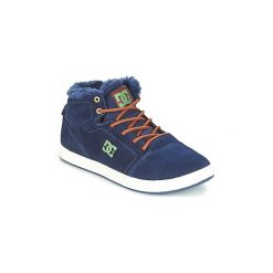Buty Dziecko DC Shoes CRISIS HIGH WNT. Niebieskie trampki chłopięce marki DC Shoes, bez wzorów, bez zapięcia. Za 247,20 zł.