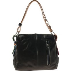 Torebki klasyczne damskie: Skórzana torebka w kolorze czarnym – 39 x 25 x 10 cm