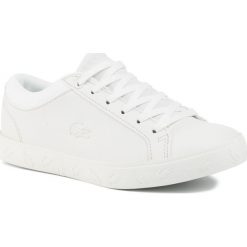 Sneakersy Lacoste Straightset 319 4 Cuj 7-38CUJ002118C. Białe półbuty damskie Lacoste. W wyprzedaży za 199,00 zł.