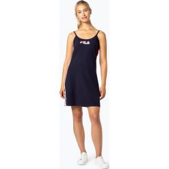 FILA - Sukienka damska – Jaela, czarny. Czarne sukienki damskie Fila, m, z nadrukiem, bez kołnierzyka, bez rękawów. Za 219,95 zł.