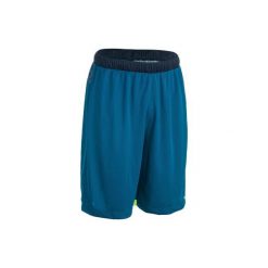 Spodenki Do Gry W Koszykówkę Sh500 Męskie Dla Zawodowych Graczy Nieb.-Żółt. Niebieskie spodenki i szorty męskie marki TARMAK, xl, bez wzorów, z poliesteru. Za 44,99 zł.