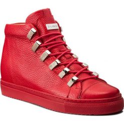 Sneakersy EVA MINGE - Dorita 2F 17BD1372195EF 108. Czerwone półbuty damskie marki Eva Minge, ze skóry. W wyprzedaży za 359,00 zł.