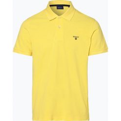 Gant - Męska koszulka polo, żółty. Żółte koszulki męskie GANT, m, bez wzorów, z bawełny, klasyczne, polo, bez rękawów. Za 299,95 zł.