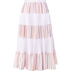 J.CREW Spódnica trapezowa pink/orange/multi. Czerwone spódniczki damskie marki J.CREW, xxl, bez wzorów, z bawełny, trapezowe. Za 609,00 zł.
