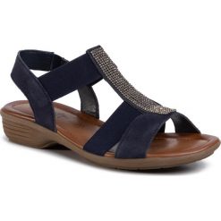 Sandały GO SOFT - WI16-956-01 Cobalt Blue. Niebieskie klapki damskie GO SOFT, bez wzorów, ze skóry, bez obcasa. Za 119,99 zł.