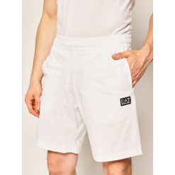 Szorty sportowe EA7 Emporio Armani 3HPS53 PJ7BZ 1100. Białe spodenki sportowe męskie EA7 Emporio Armani, m, bez wzorów, z bawełny, sportowe. Za 329,00 zł.