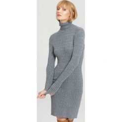Szara Sukienka Actuality. Szare sukienki dzianinowe other, na jesień, l, oversize. Za 79,99 zł.