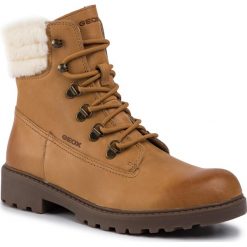 Trapery GEOX - J Casey G.H J9420H 000CL C5046 D Biscuit. Pomarańczowe śniegowce dziewczęce Geox, bez zapięcia. Za 409,00 zł.