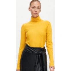 Sweter z golfem - Żółty. Żółte swetry damskie Reserved, s, bez wzorów, bez rękawów. Za 69,99 zł.