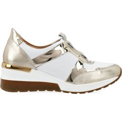 Sneakersy złote lustrzane. Żółte sneakersy damskie Arturo Vicci. Za 259,00 zł.