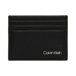 Calvin Klein - Portfel skórzany. Czarne portfele męskie Calvin Klein, bez wzorów, ze skóry. Za 179,90 zł.