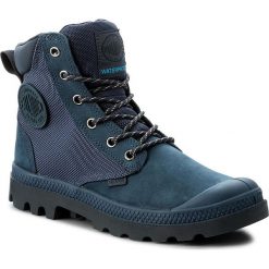 Trapery PALLADIUM - Pampa Sport Cuff Wpn 73234-477-M Dark Denim/Total Eclipse. Niebieskie buty zimowe męskie Palladium, ze skóry. W wyprzedaży za 319,00 zł.