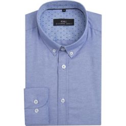 Koszula SIMONE10D KDNS000100. Niebieskie koszule męskie Giacomo Conti, m, bez wzorów, z bawełny, klasyczne, button down, bez rękawów. Za 149,00 zł.