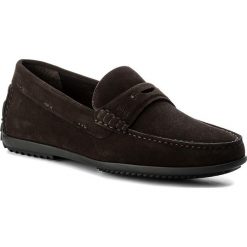 Mokasyny BOSS - Flairone 50374147 10201390 01 Dark Brown. Brązowe mokasyny męskie Boss, z materiału. W wyprzedaży za 659,00 zł.