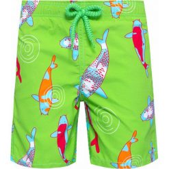 Szorty JUNIOR VILEBREQUIN JIM Zielony. Zielone spodenki chłopięce marki Vilebrequin, bez wzorów, z gumy. Za 430,00 zł.