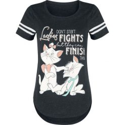 Bluzki damskie: Aristocats Ladies Don't Start Fights Koszulka damska odcienie czarnego