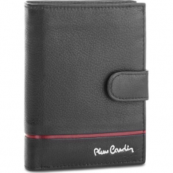 Duży Portfel Męski PIERRE CARDIN - Tilak15 326A Black/Red. Czarne portfele męskie marki Pierre Cardin, ze skóry. Za 125,00 zł.