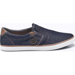 Bugatti - Tenisówki. Niebieskie trampki męskie marki Bugatti, bez wzorów, z gumy, bez zapięcia. W wyprzedaży za 219,90 zł.
