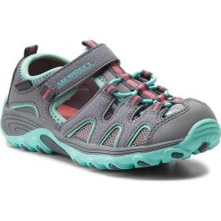 Sandały MERRELL - Hydro H2O Hike MC57961 Gry/Tur. Szare sandały dziewczęce Merrell, ze skóry, bez zapięcia. W wyprzedaży za 139,00 zł.
