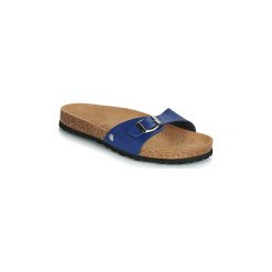 Klapki Casual Attitude JALAYABEL. Niebieskie klapki damskie marki Casual Attitude, bez wzorów, bez obcasa. Za 129,00 zł.