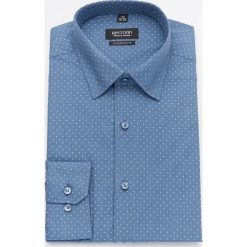 Koszula versone 2929 długi rękaw custom fit niebieski. Niebieskie koszule męskie Recman, m, bez wzorów, bez kołnierzyka, z długim rękawem. Za 179,00 zł.
