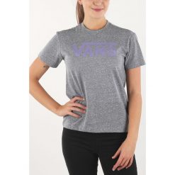 Vans Koszulka Szary. Szare koszulki damskie Vans, m, z haftami, z bawełny. Za 111,95 zł.
