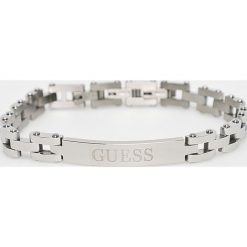 Guess Jeans - Bransoletka. Szare bransoletki męskie Guess Jeans, metalowe. Za 249,90 zł.