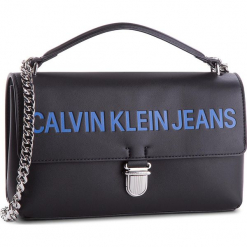 Torebka CALVIN KLEIN JEANS - Sculpted Flap 13.5 E K40K400387 001. Czarne torebki klasyczne damskie Calvin Klein Jeans, z jeansu. Za 599,00 zł.