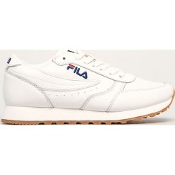 Fila - Botki skórzane Orbit Jogger low. Białe sneakersy damskie Fila, ze skóry. Za 339,90 zł.