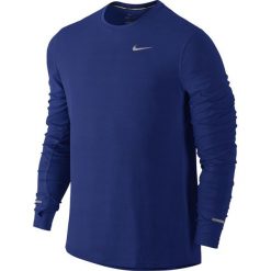 Koszulki sportowe męskie: koszulka do biegania męska NIKE DRI-FIT CONTOUR LONGSLEEVE / 683521-455 – NIKE DRI-FIT CONTOUR LONGSLEEVE