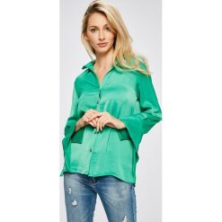 Answear - Koszula. Zielone koszule body marki ANSWEAR, s, z poliesteru, casualowe. W wyprzedaży za 69,90 zł.
