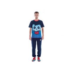 Cristal Skull T-shirt. Niebieskie t-shirty męskie OKUAKU, s, z nadrukiem, z bawełny. Za 104,30 zł.