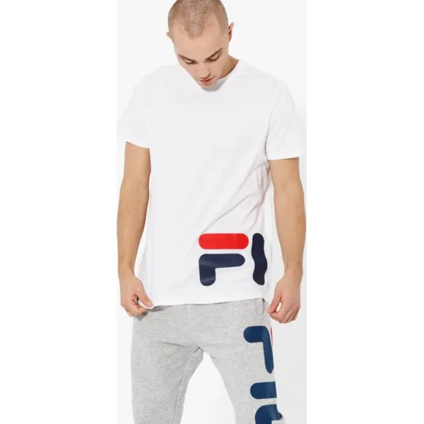 Fila Koszulka Ss Eamon Tee Ss , biały, rozmiar XXL. Białe koszulki męskie Fila, xxl, bez wzorów, z tkaniny, bez kołnierzyka, bez rękawów. W wyprzedaży za 99,99 zł.