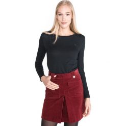 Calvin Klein Koszulka Czarny. Czarne koszulki damskie Calvin Klein, l, bez wzorów, z bawełny, bez kołnierzyka, z długim rękawem. Za 204,95 zł.