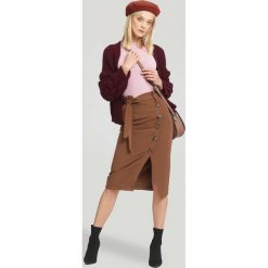 Brązowy Beret Hearsay. Pomarańczowe czapki damskie marki other. Za 29,99 zł.