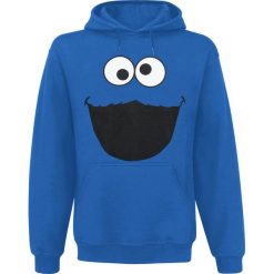 Bluzy męskie: Ulica Sezamkowa Monster Bluza z kapturem błękitny